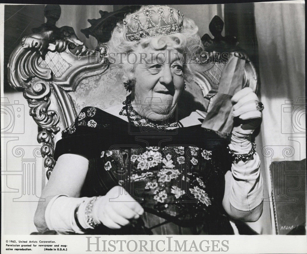 1963 Press Photo Actress Margaret Rutherford Movie The Mouse On The Moon - Historic Images