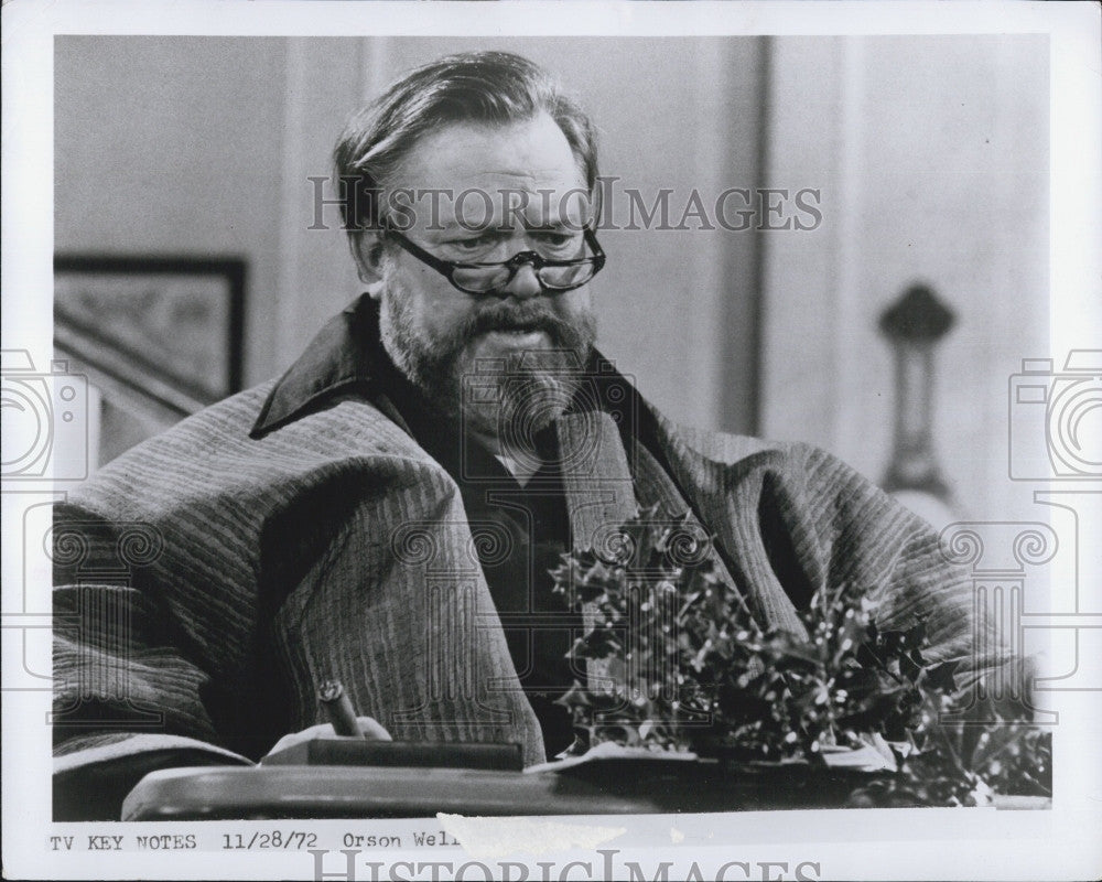 1972 Press Photo Actor Orson Well - Historic Images