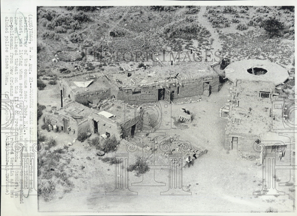 1973 Press Photo Aerial view where Edwin Michael Gaudet was living - Historic Images