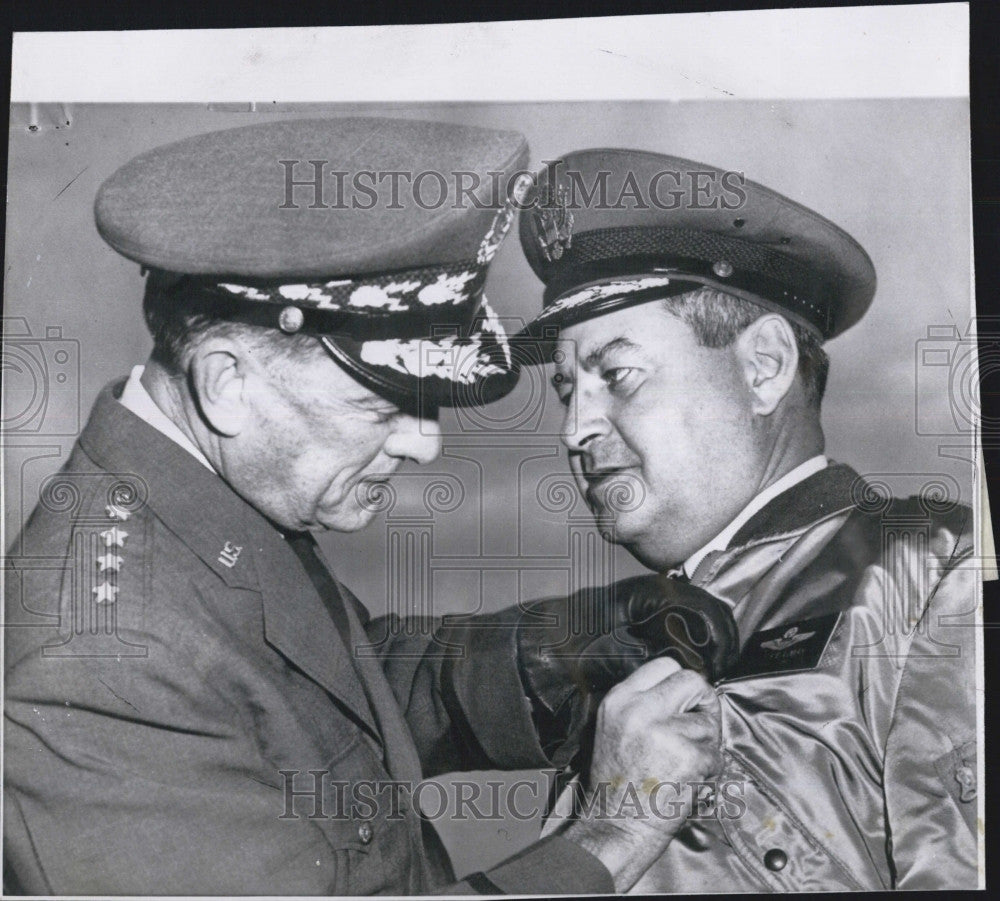 1957 Press Photo General Thomas White Chief Staff Air Force Curtis LeMay - Historic Images