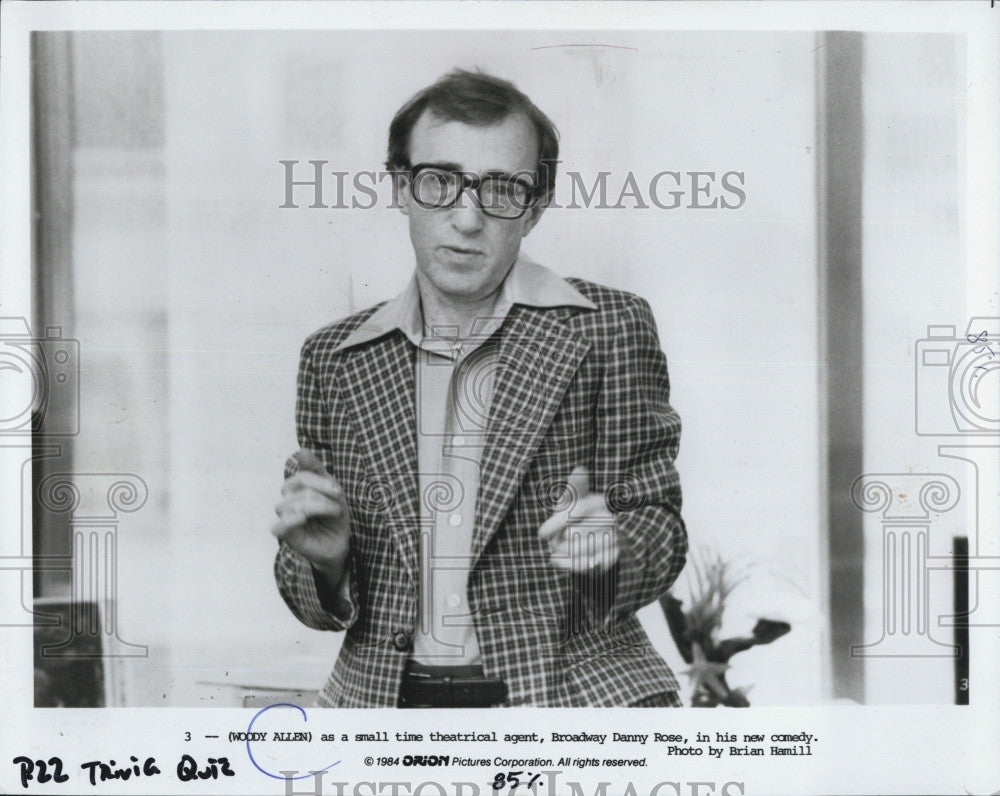 1984 Press Photo Woody Allen Film Writer Producer Broadway Danny Rose - Historic Images