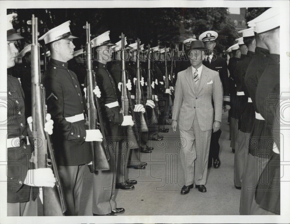 1942 Press Photo President Manuel Prado South American Peru President - Historic Images