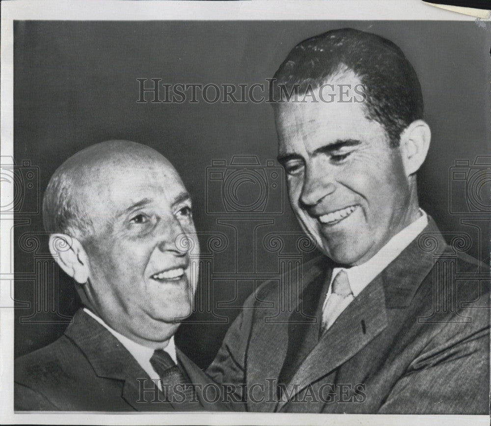 1958 Press Photo Peru President Manuel Prado South America - Historic Images