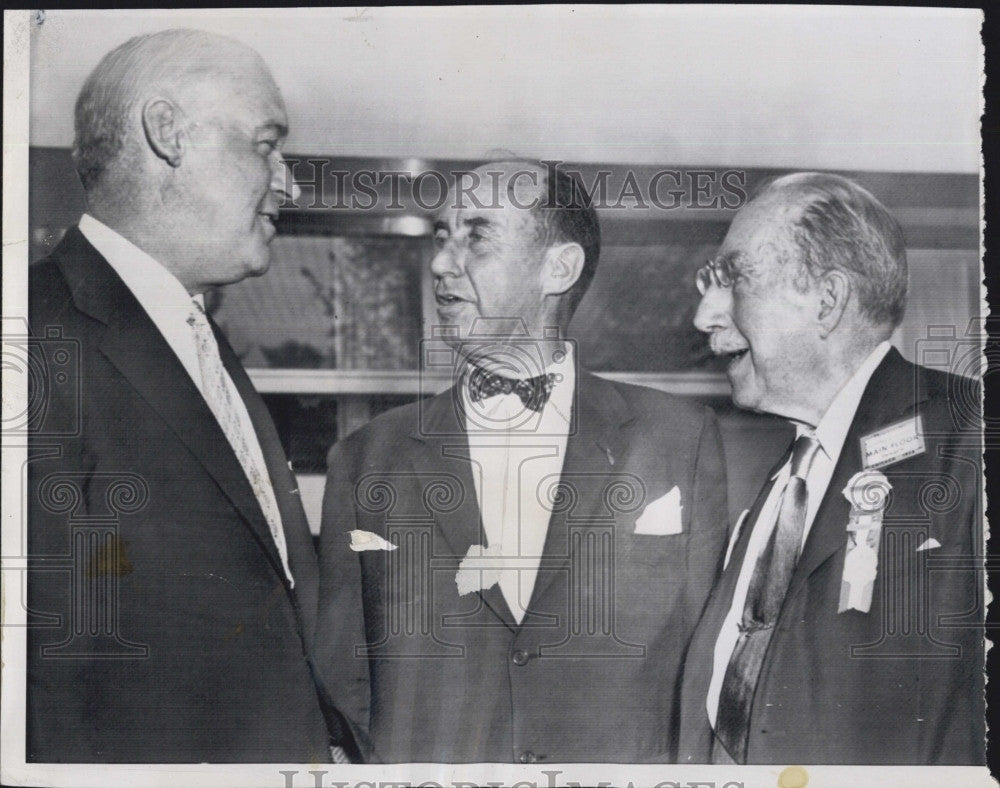 1956 Press Photo Adlai Stevenson Democratic Presidential Nominee &amp; Sen Green - Historic Images