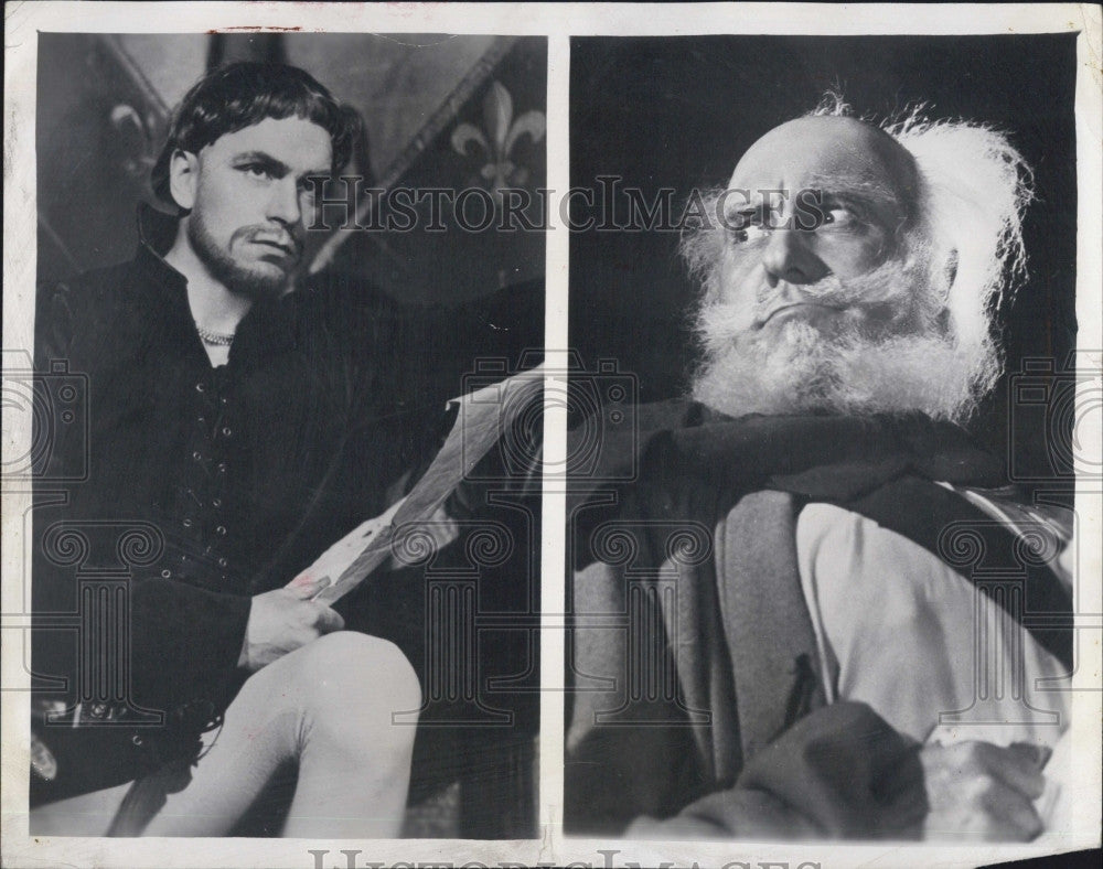 1946 Press Photo Laurence Olivier Ralph Richardson &quot;Henry IV Part I&quot; Actor - Historic Images