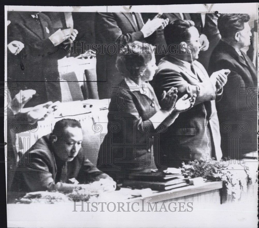 1963 Press Photo East Berlin Wu Hsiu-Chuan East Germany Party Congress - Historic Images