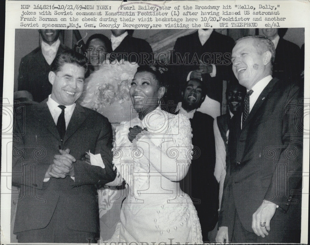 1969 Press Photo Pearl Bailey &quot;Hello Dolly&quot; Broadway Musical Actor - Historic Images