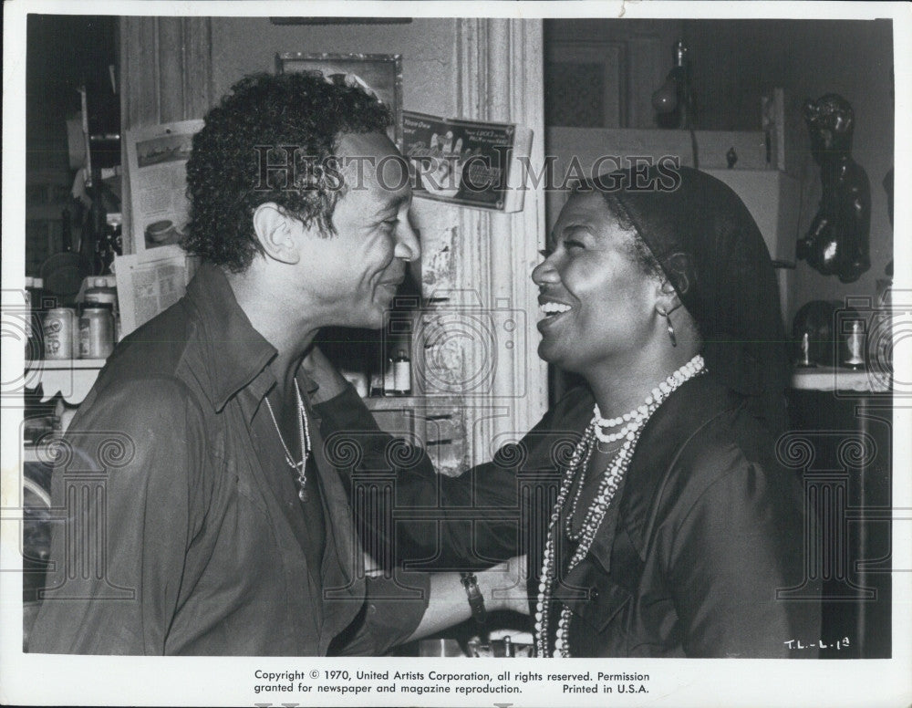 1971 Press Photo Pearl Bailey Bill Gunn Screenwriter Actor &quot;The Landlord&quot; - Historic Images