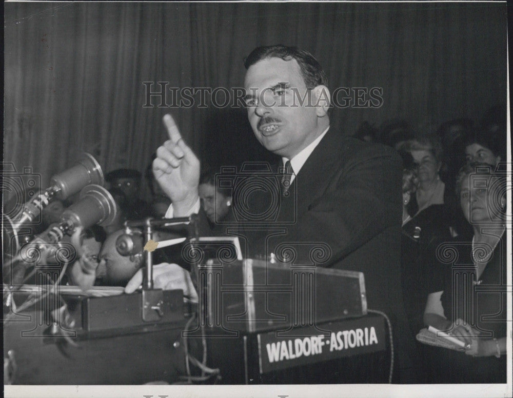 1944 Press Photo  New York District Attorney Thomas Dewey Republican Party - Historic Images