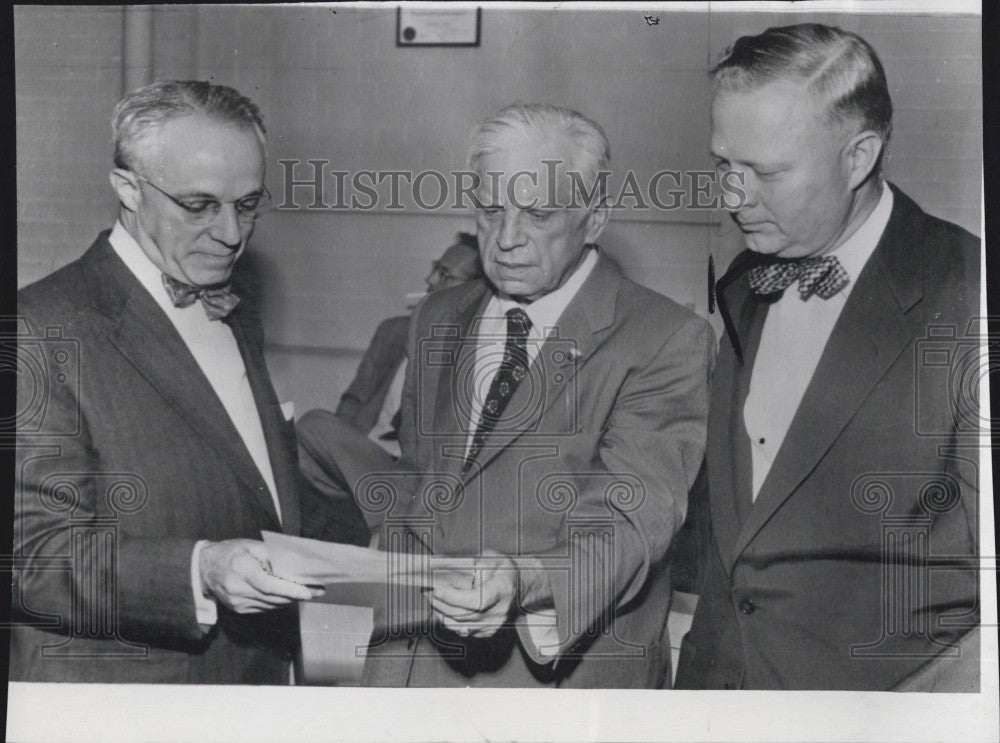 1954 Press Photo Samuel Sheppard Coroner William J Corrigan Arthur Petersilge - Historic Images