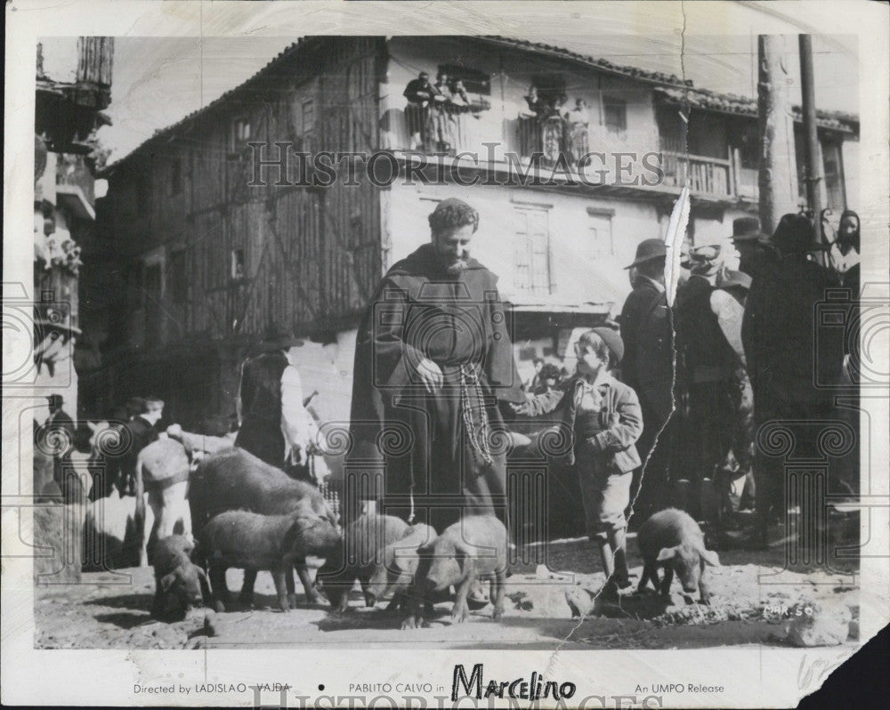 1957 Press Photo pablito Calvo in &quot;Miracle of Marcelino&quot; - Historic Images