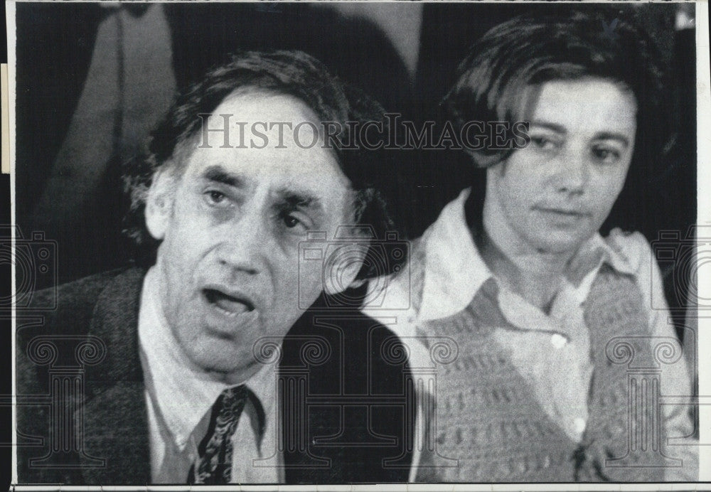 1970 Press Photo William Kunstler and his wife Lotte - Historic Images
