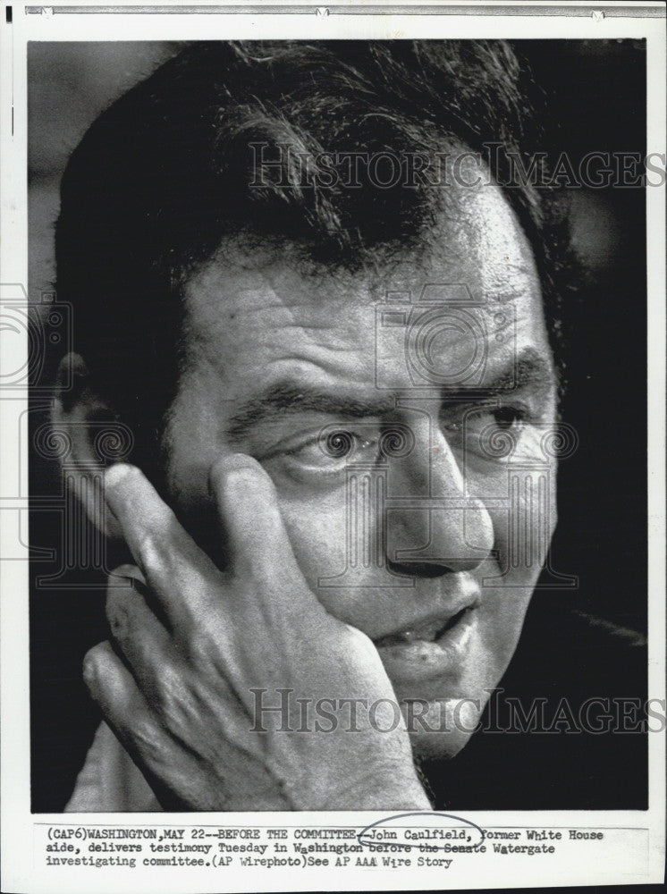 1973 Press Photo John Caulfield,ex White House aide - Historic Images