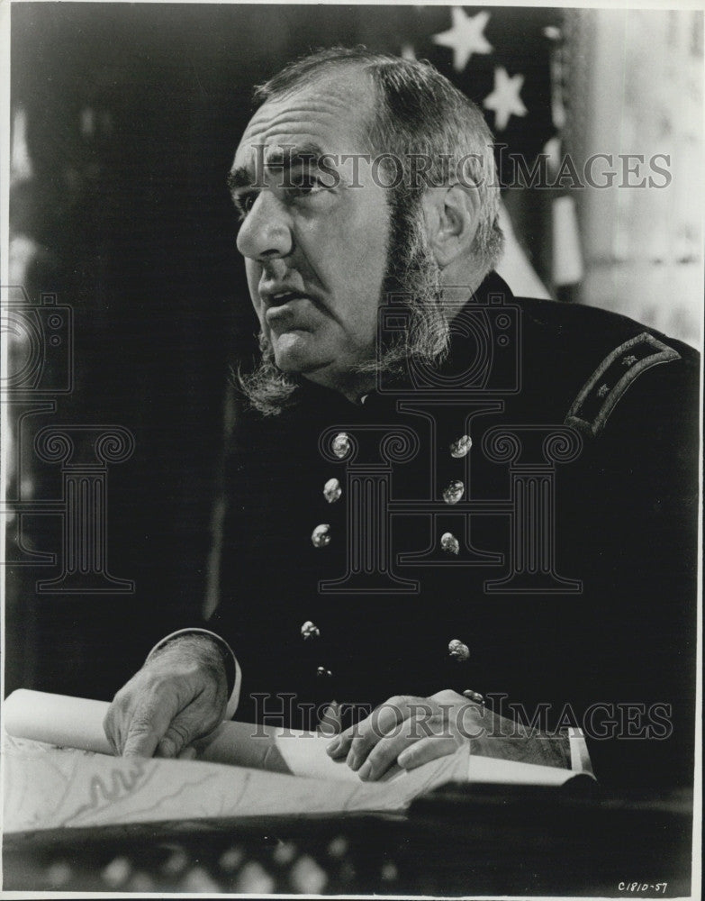 1964 Press Photo Actor Jim Backus As Union Army General in Advance to the Rear - Historic Images