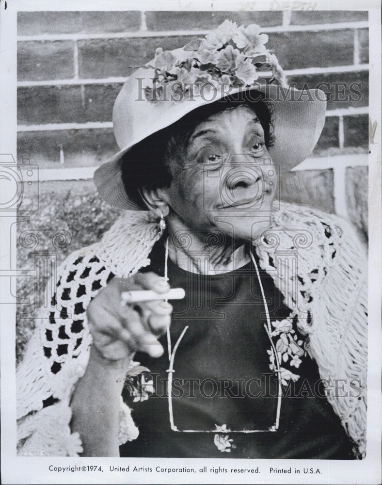 1974 Press Photo Moms Mabley &quot;Amazing Grace&quot; - Historic Images