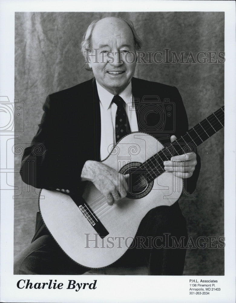 Press Photo American Guitarist Charlie Byrd Facinated with Brazilian Music Bossa - Historic Images