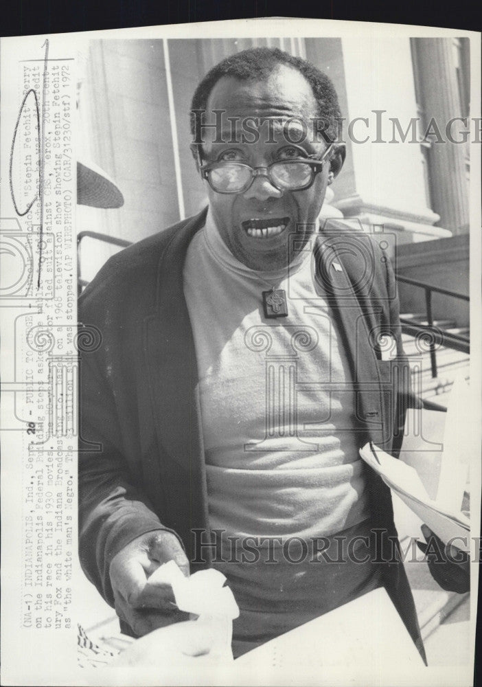 1972 Press Photo Actor Stepin Fetchit Said He Was Disgrace to His Race In 1930 - Historic Images