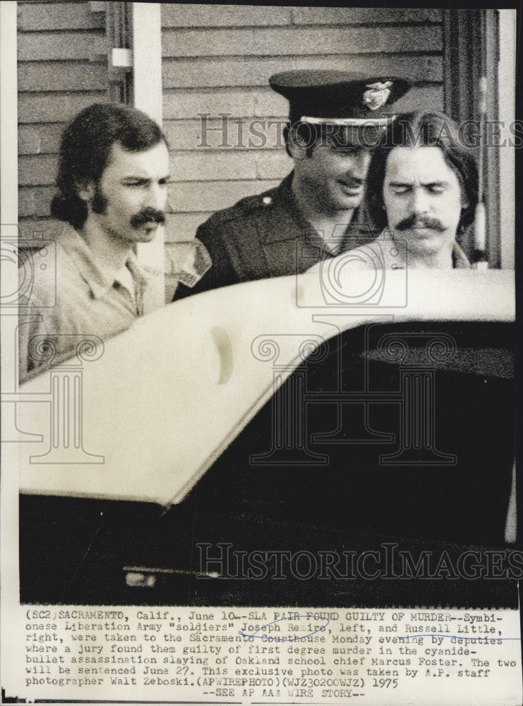 1975 Press Photo Joseph Remiro and Russell Little accused of murder - Historic Images