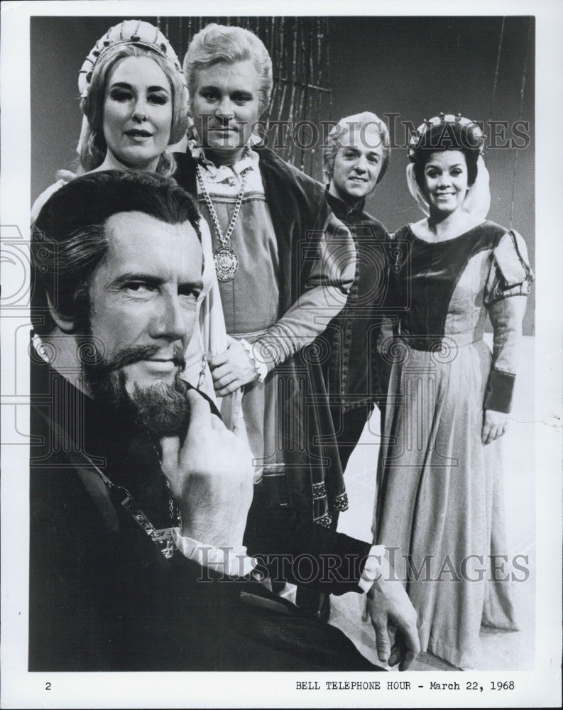 1968 Press Photo Opera stars, J Hines,P Curtin,N Gedda,N Gedda,CAnthony,M Miller - Historic Images