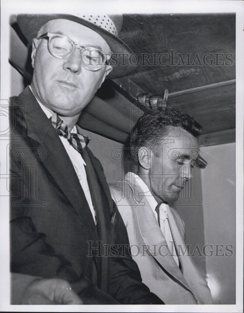 1955 Press Photo &quot;Trigger&quot; Burke on trial for murder &amp; a cop - Historic Images