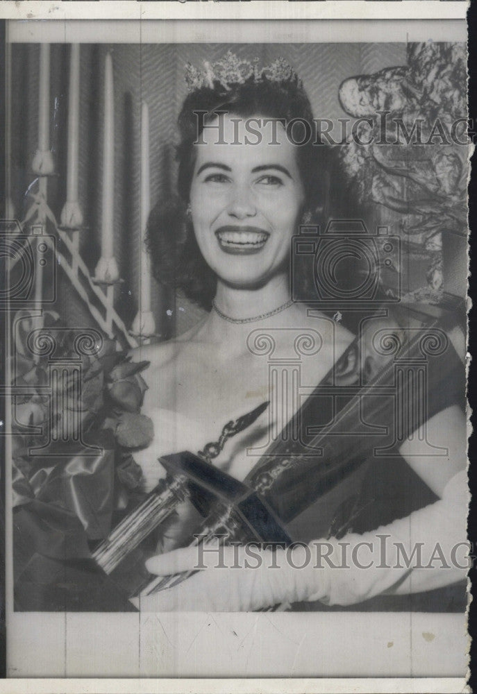 1958 Press Photo Mary Nell Hendricks, Miss Texas 1958 - Historic Images