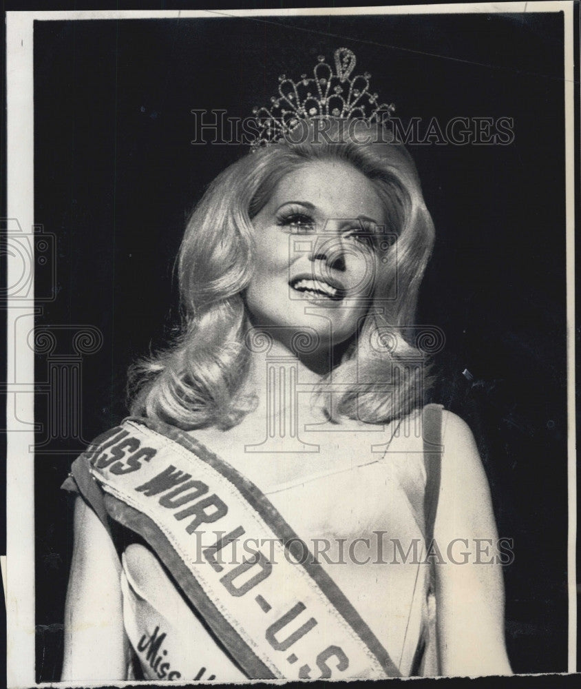 1970 Press Photo Miss Illinois,Sandie Wolsfeld now Miss World - Historic Images