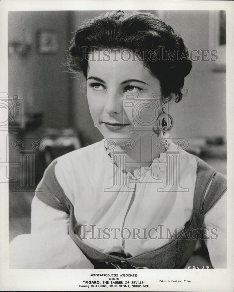 1963 Press Photo &quot;Figaro The Barber Of Seville&quot; Tito Gobbi Irene Genna Actor - Historic Images