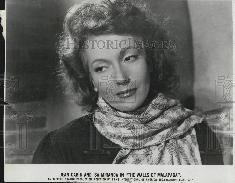 1951 Press Photo Isa Miranda in &quot;The Titan&quot; - Historic Images