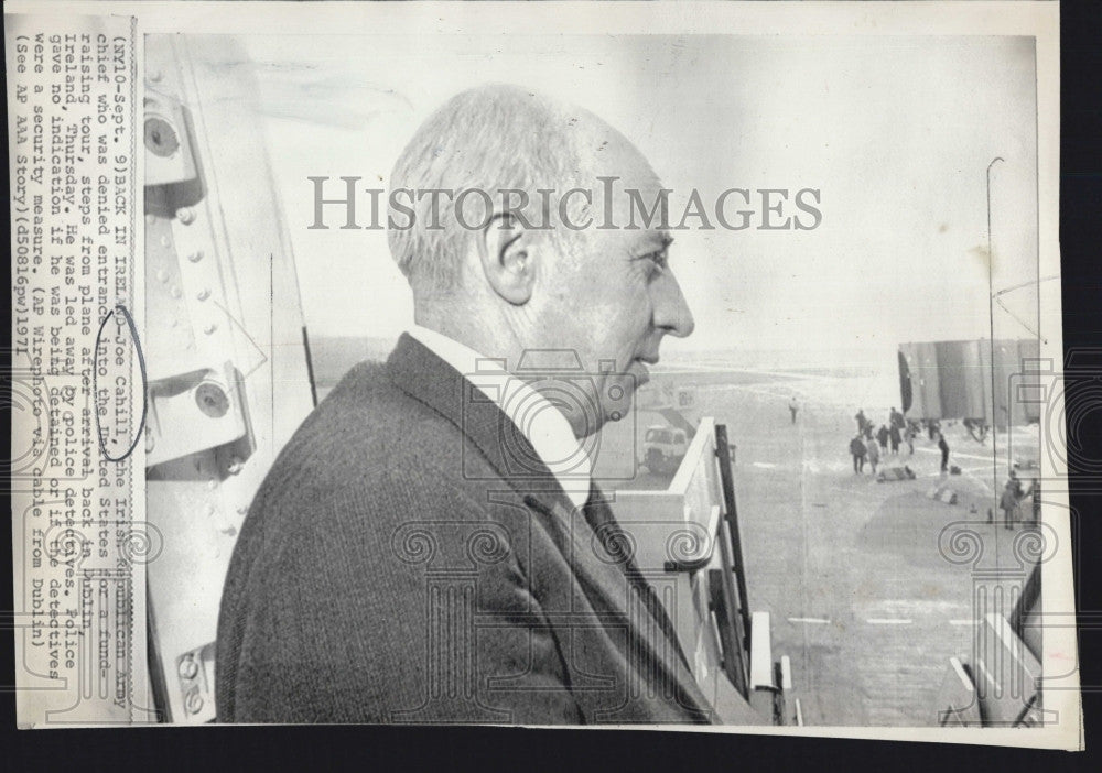 1971 Press Photo Joe Cahill,Irish Republican Army chief - Historic Images