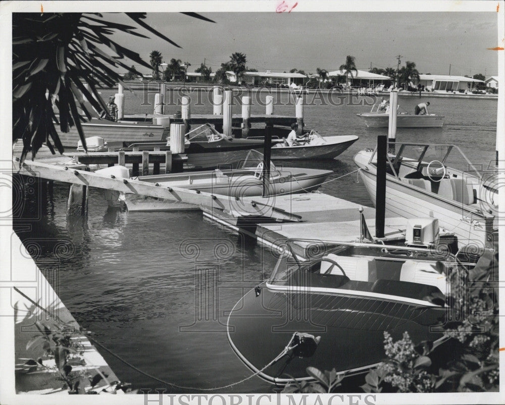 1965 Press Photo Tides Motel in Redington Beach FLorida - Historic Images