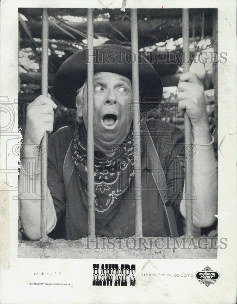 1976 Press Photo Slim Pickens Stars In Hawmps - Historic Images