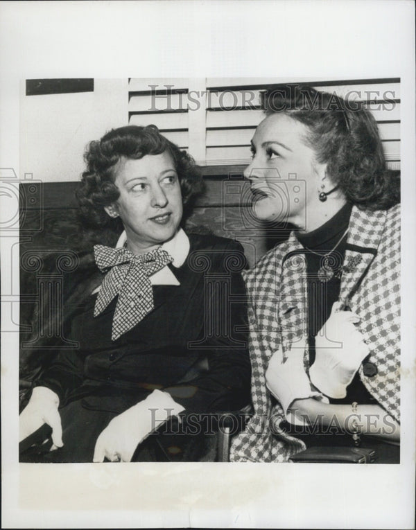 Radio Actress Sylvia Picker with Actress Nancy Kelly who won a 1950 ...