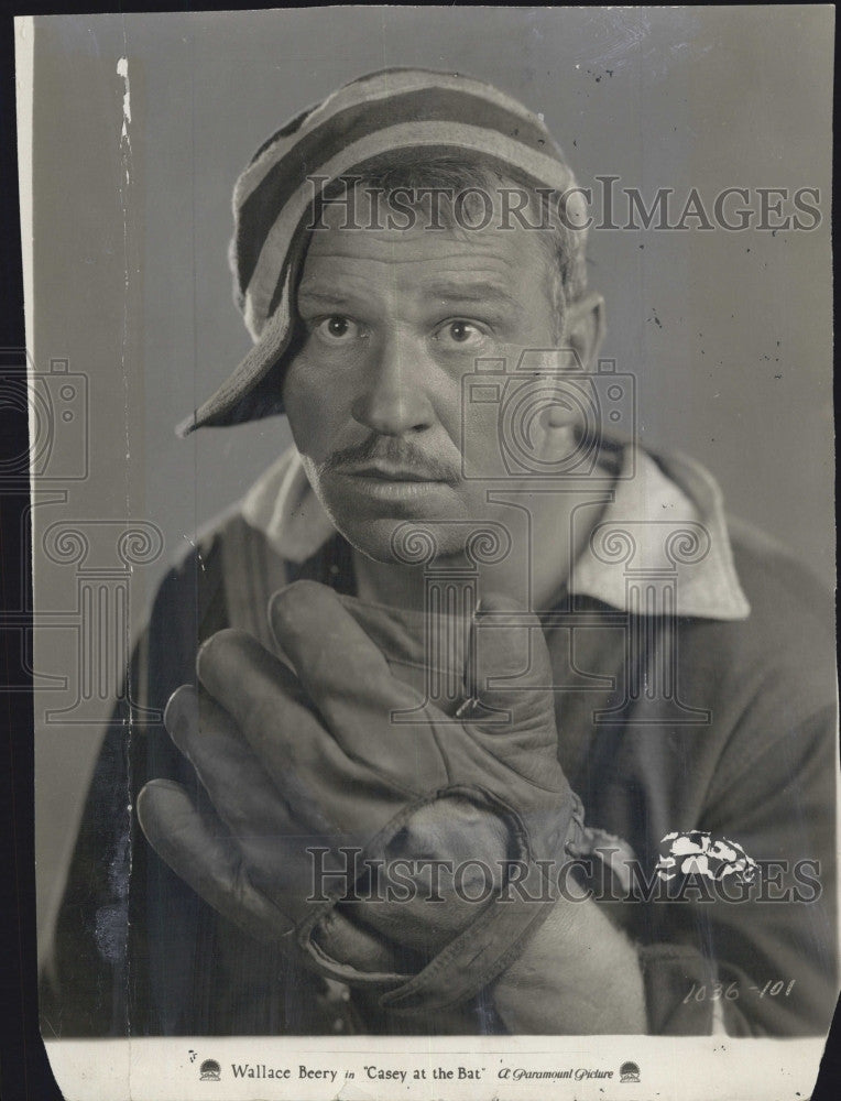 1927 Press Photo Wallace Beery in &quot;Casey At The Bat&quot; - Historic Images