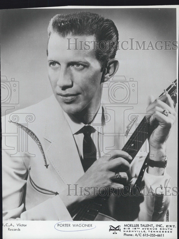 1965 Press Photo Country music singer Porter Wagoner - Historic Images