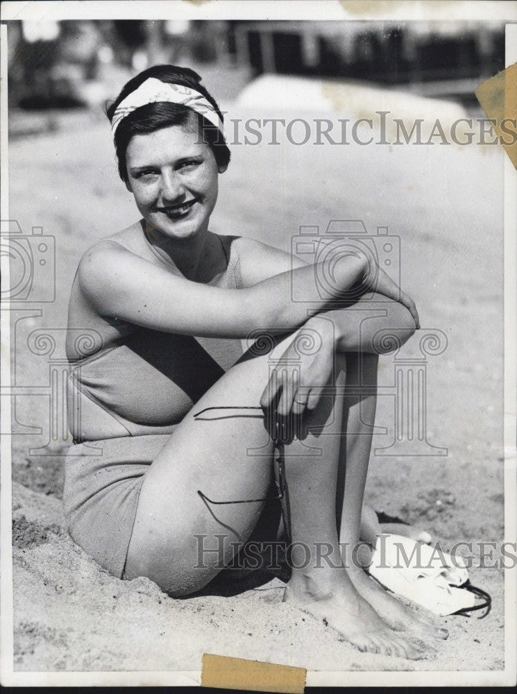 1957 Press Photo Helen Ann Rork Fourth Wife Of J Paul Getty - Historic Images