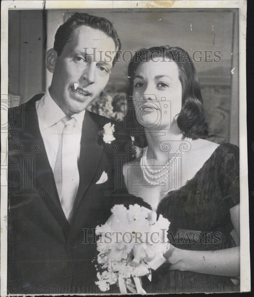 1959 Press Photo Deborah Jean Power weds Arthur Loew Jr - Historic Images