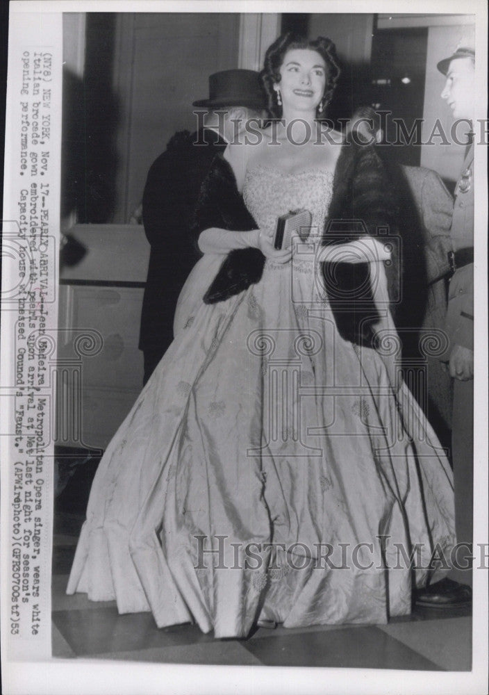 1953 Press Photo Contralto opera singer Jean Madeira - Historic Images