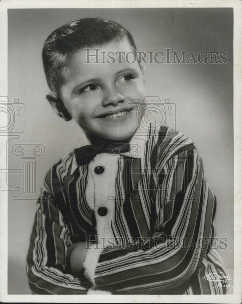 1957 Press Photo Child Star Phil Phillips - Historic Images