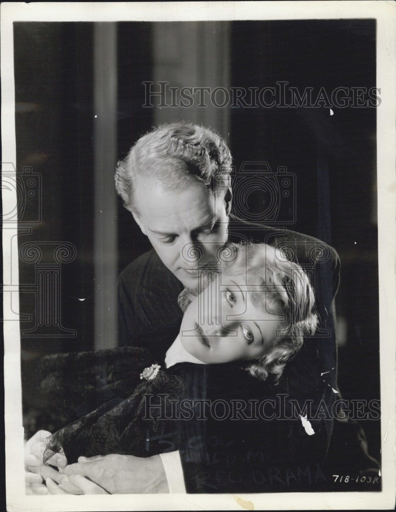 1933 Press Photo Otto Kruger, Muriel Evans &quot;The Women in His Life&quot; - Historic Images