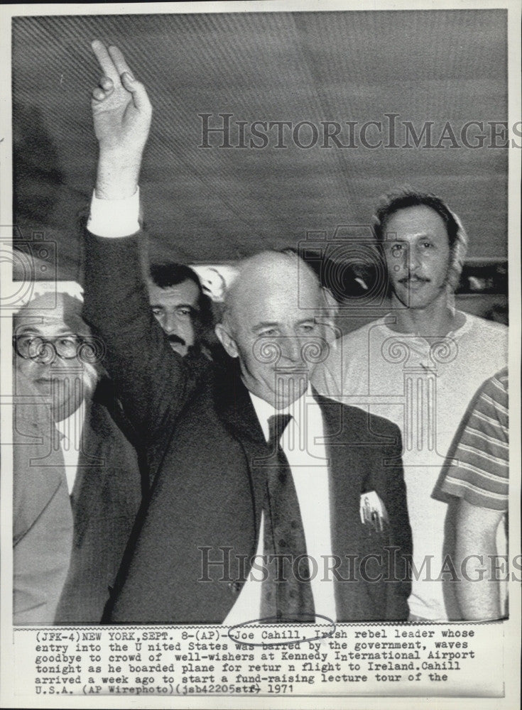 1971 Press Photo Joe Cahill leader of the IRA - Historic Images