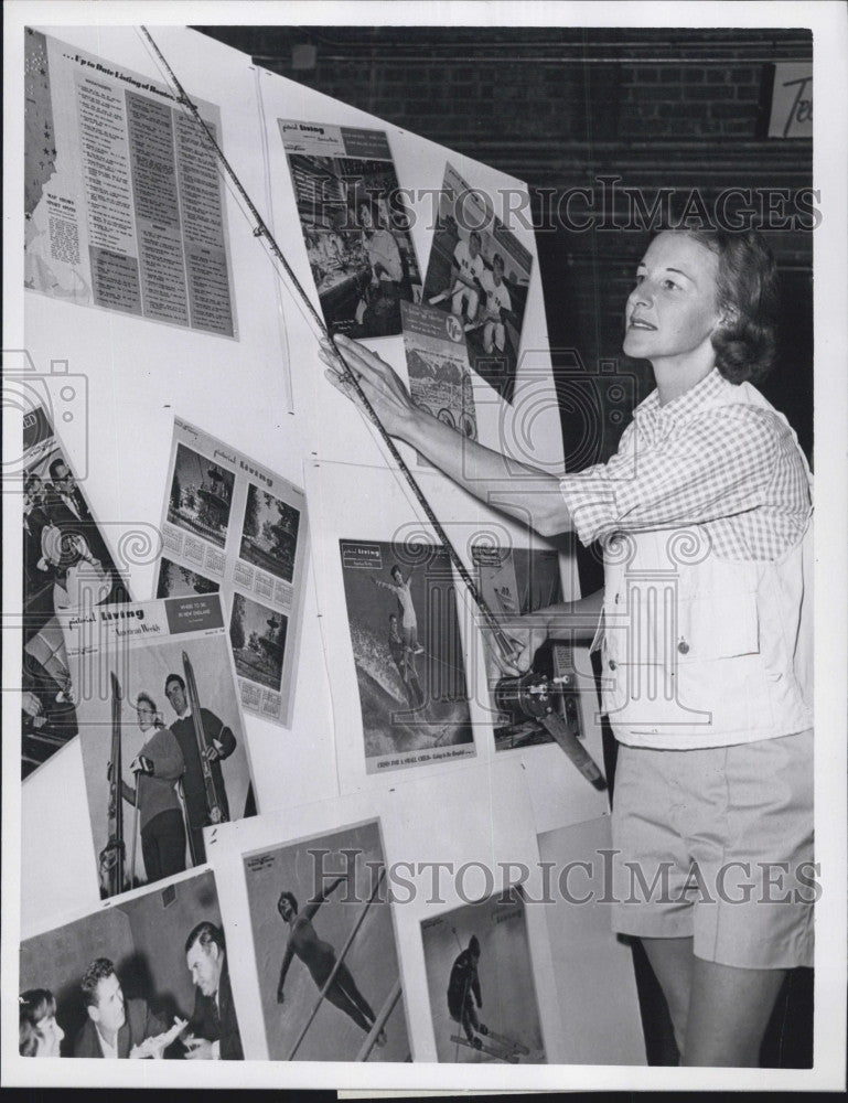 1965 Press Photo World Champion fly caster Joan Salvato - Historic Images