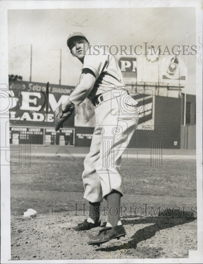 1946 Press Photo Athletics baseball, Russ Christopher - Historic Images