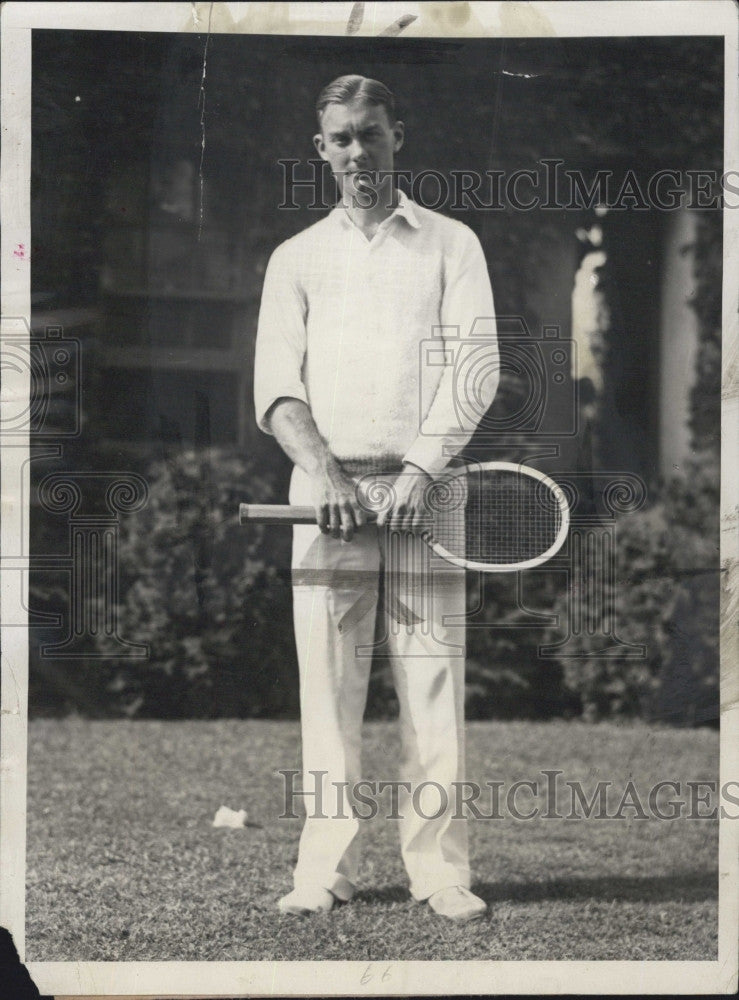 1958 Press Photo George T Lott, Davis Cup tennis - Historic Images