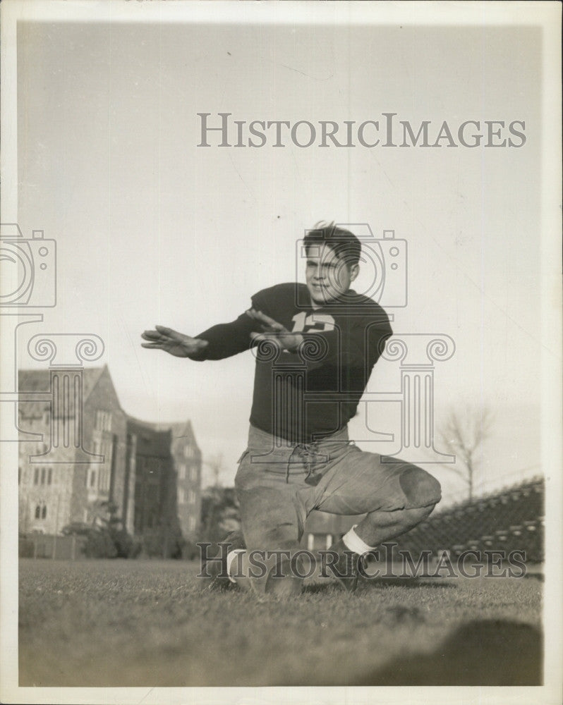1940 Press Photo Pito Cignetti, Boston College - Historic Images