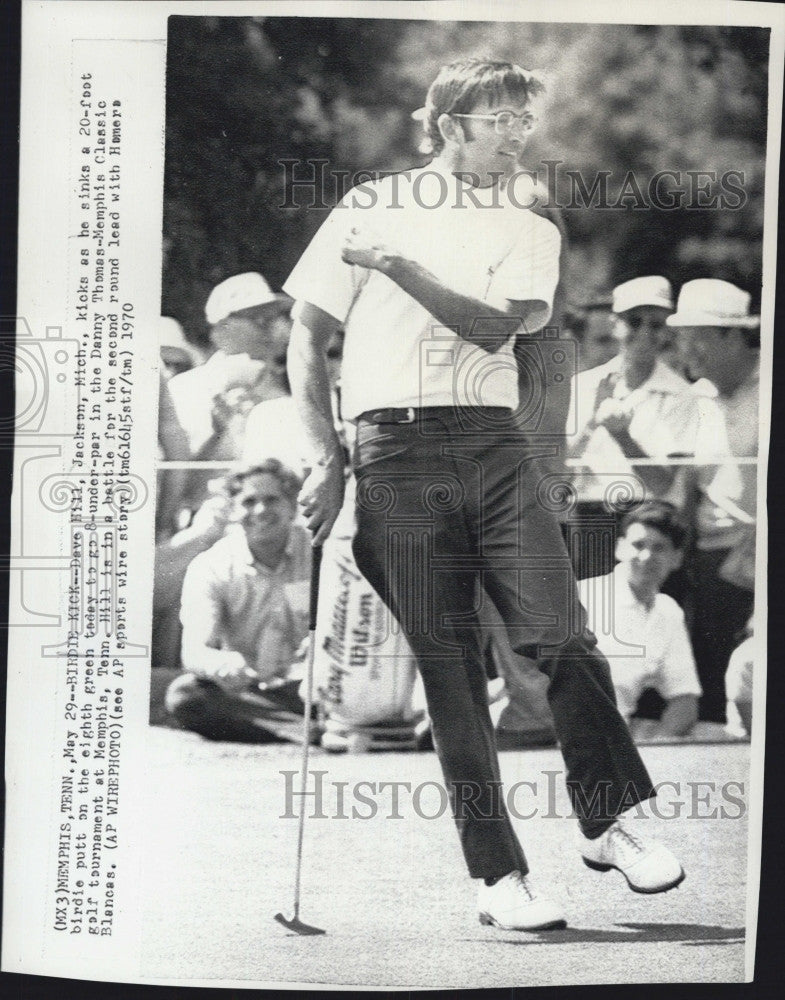 1970 Press Photo Dave Hill at the Danny Thomas - Memphis Classic - Historic Images