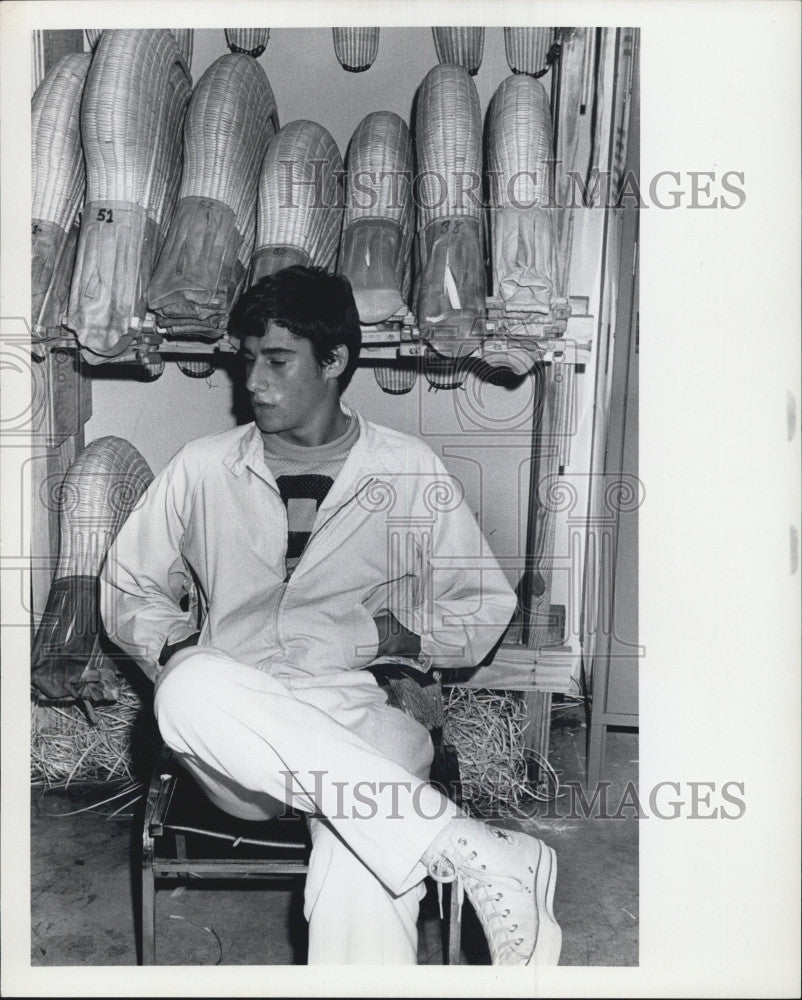 1973 Press Photo Jai Alai Player Joey Cornblit - Historic Images