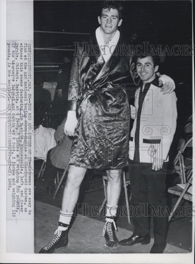 1962 Press Photo Jim Beattie and Cesar Garcia - Historic Images