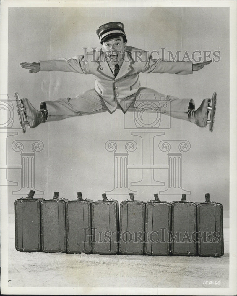 1951 Press Photo Skater Paul Castle in 1st Season with Ice Capades only 4 ft - Historic Images