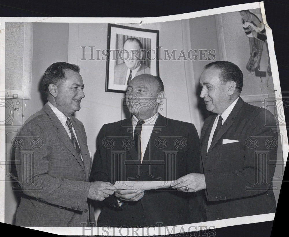 1965 Press Photo Weston W Adams,Ed J Powers &amp; William Koster - Historic Images
