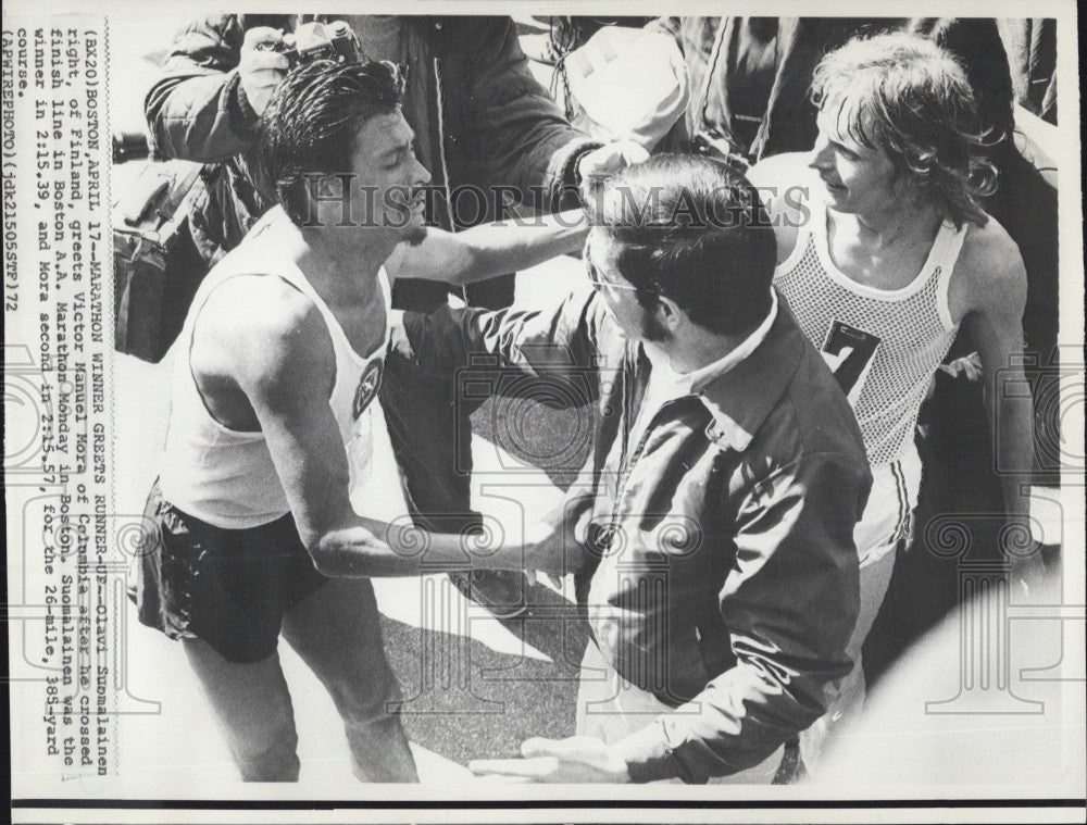 1972 Press Photo Olavi Suomalainen Finland Marathon Runner - Historic Images